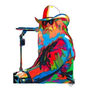 Leon Russell Southern Rock Singer Piano Music Poster Print Wall Art 18x24